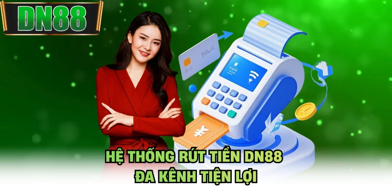 Hệ thống rút tiền DN88 đa kênh tiện lợi